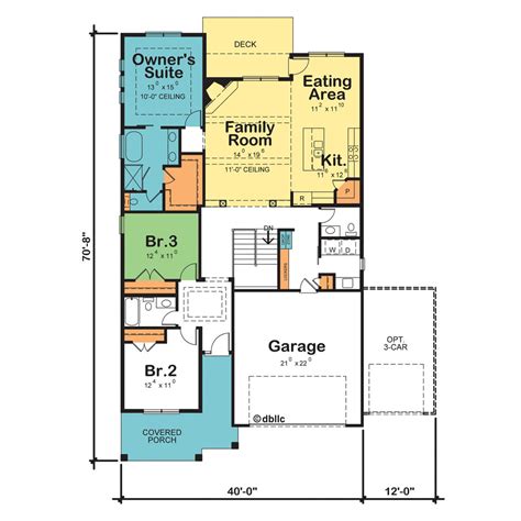 narrow lot homes floor plans